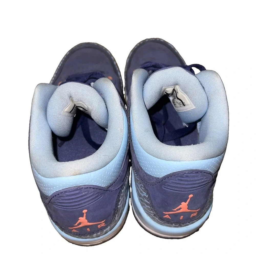 2016 Nike Air Jordan 3 Retro GS Purple Dust Blue Lagoon Size 4 Youth Girls Boys